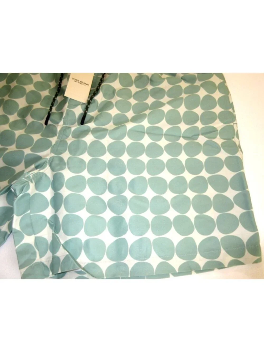 Oobe Brand Men's Kona Swim Trunks Stone Ellipse White Green Circles Sizes NWT